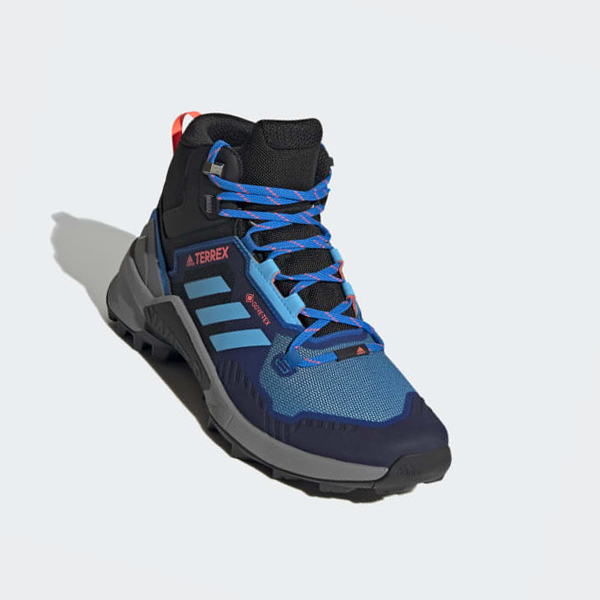 Zapatillas Trekking Adidas Terrex Swift R3 Mid GORE-TEX Hombre Chile Azules - PKZQAU627