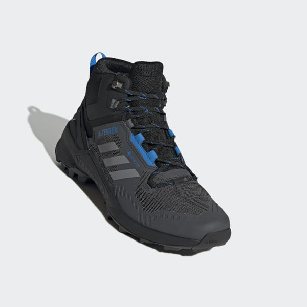 Zapatillas Trekking Adidas Terrex Swift R3 Mid GORE-TEX Hombre Chile Negras - WZFYNU341