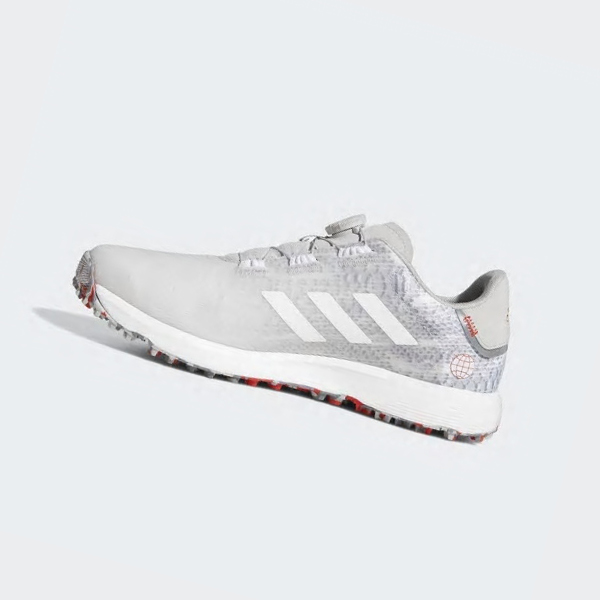 Zapatos Golf Adidas S2G BOA Anchos Spikeless Hombre Chile Gris - XCTFGY482