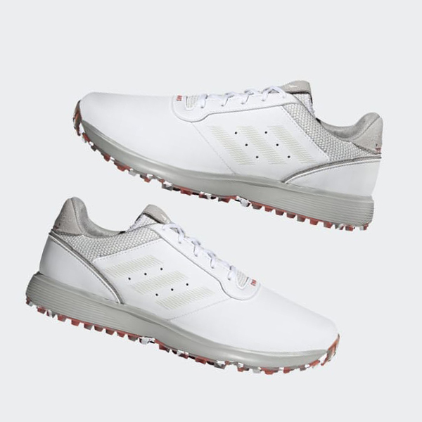 Zapatos Golf Adidas S2G Spikeless Cuero Hombre Chile Blancas - CYSLAM068