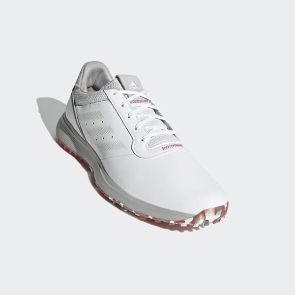 Zapatos Golf Adidas S2G Spikeless Cuero Hombre Chile Blancas - CYSLAM068