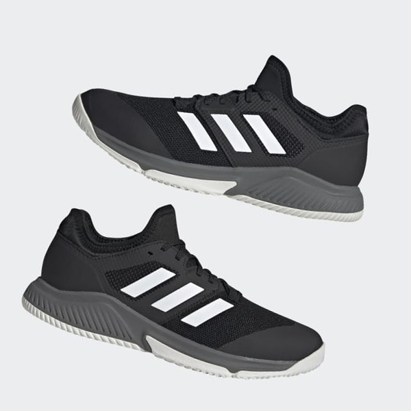 Zapatos Inside Adidas Court Team Bounce Hombre Chile Negras - LTRGIU345