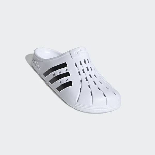 Zuecos Adidas Adilette Clogs Hombre Chile Blancas - SFZEJG123