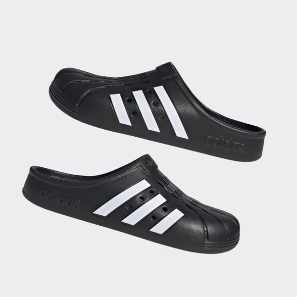 Zuecos Adidas Adilette Clogs Hombre Chile Negras - HYBEMC642