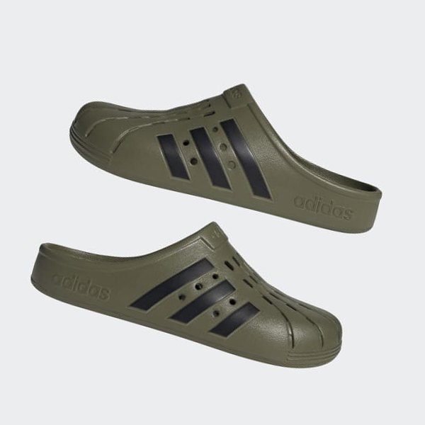 Zuecos Adidas Adilette Clogs Hombre Chile Verde - MOZYAG482