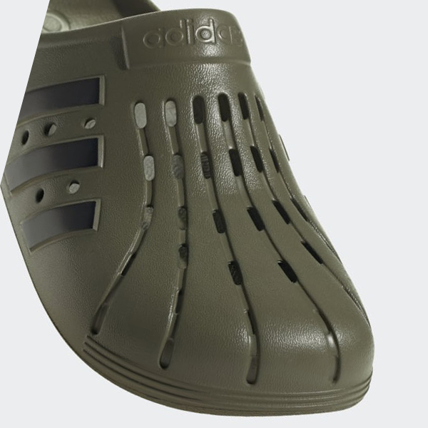 Zuecos Adidas Adilette Clogs Hombre Chile Verde - MOZYAG482