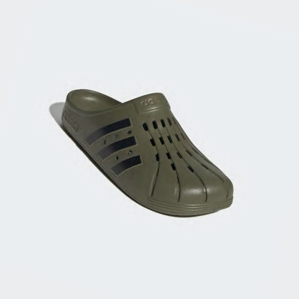 Zuecos Adidas Adilette Clogs Hombre Chile Verde - MOZYAG482