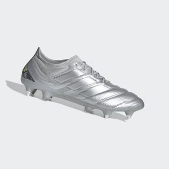 Botas De Futbol Adidas Copa 20.1 Soft Ground Mujer Chile Plateadas - EQCADN432