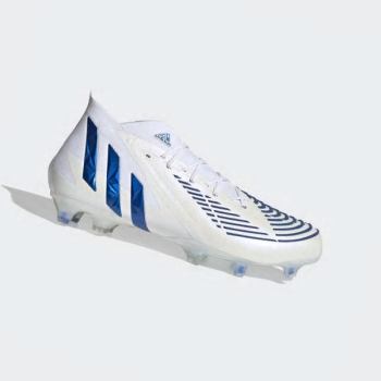 Botas De Futbol Adidas Predator Edge.1 Firm Ground Hombre Chile Blancas - EOUHZG951