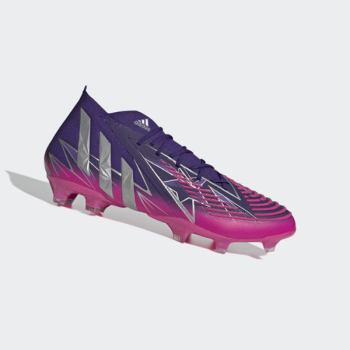 Botas De Futbol Adidas Predator Edge.1 Firm Ground Mujer Chile Moradas - NAVQUD179