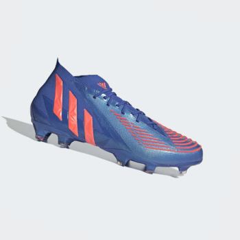 Botas De Futbol Adidas Predator Edge.1 Firm Ground Mujer Chile Azules - WRHTUX295