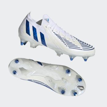 Botas De Futbol Adidas Predator Edge.1 Low Soft Ground Hombre Chile Blancas - BXSUJR517