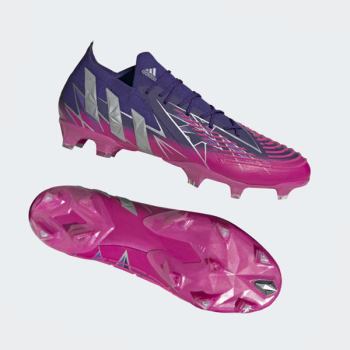 Botas De Futbol Adidas Predator Edge.1 Low Firm Ground Hombre Chile Moradas - DYLVKG375