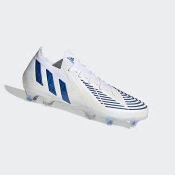 Botas De Futbol Adidas Predator Edge.1 Low Firm Ground Hombre Chile Blancas - GQIYHR894