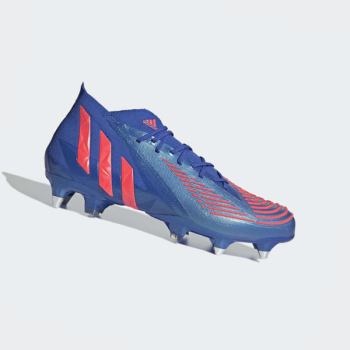 Botas De Futbol Adidas Predator Edge.1 Soft Ground Hombre Chile Azules - JCABFU408