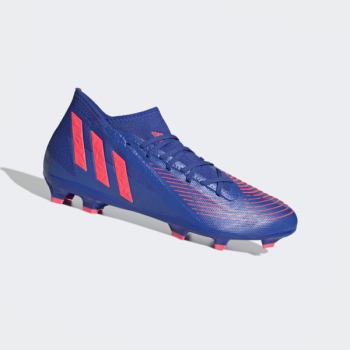 Botas De Futbol Adidas Predator Edge.3 Firm Ground Mujer Chile Azules - CKRHSP256