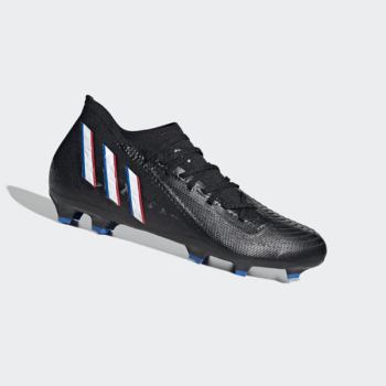 Botas De Futbol Adidas Predator Edge.3 Firm Ground Mujer Chile Negras - ILPJVQ192