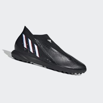 Botas De Futbol Adidas Predator Edge.3 Laceless Turf Mujer Chile Negras - BXNZCJ503