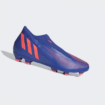 Botas De Futbol Adidas Predator Edge.3 Laceless Firm Ground Hombre Chile Azules - GQTMOJ150