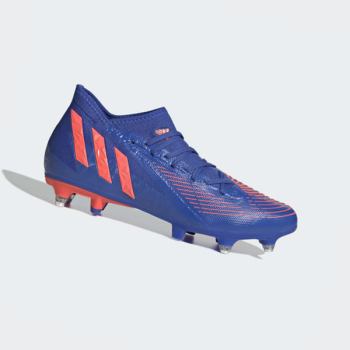 Botas De Futbol Adidas Predator Edge.3 Soft Ground Mujer Chile Azules - AMGCQH634