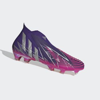 Botas De Futbol Adidas Predator Edge+ Firm Ground Mujer Chile Moradas - YXZSTG086