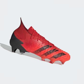 Botas De Futbol Adidas Predator Freak.1 Soft Ground Mujer Chile Rojas - MAZWNV457