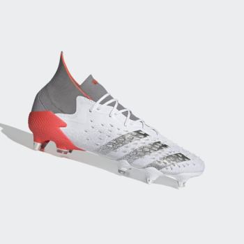 Botas De Futbol Adidas Predator Freak.1 Soft Ground Mujer Chile Blancas - SMIBHC619