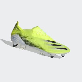 Botas De Futbol Adidas X Ghosted.1 Soft Ground Mujer Chile Amarillo - ECOPFU973