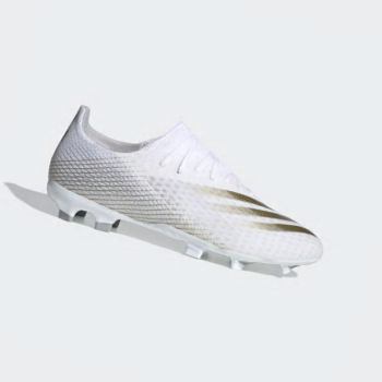 Botas De Futbol Adidas X Ghosted.3 Firm Ground Mujer Chile Blancas - RVUHZO506