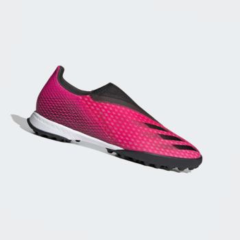 Botas De Futbol Adidas X Ghosted.3 Laceless Turf Hombre Chile Rosas - URZTGE167