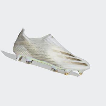 Botas De Futbol Adidas X Ghosted+ Soft Ground Mujer Chile Blancas - GNAEZC859