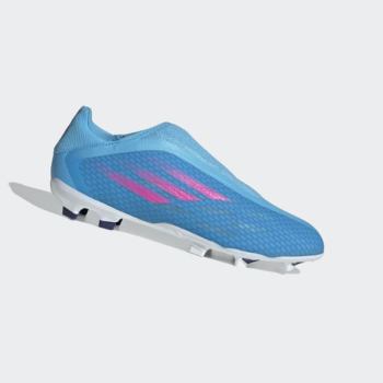 Botas De Futbol Adidas X Speedflow.3 Laceless Firm Ground Mujer Chile Azules - BJVQDK759