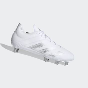 Botas De Rugby Adidas Kakari Soft Ground Hombre Chile Blancas - YAONXP406