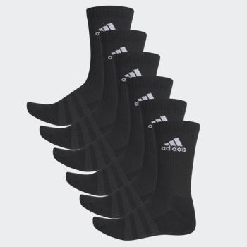 Calcetines Adidas Acolchados Crew 6 Pairs Hombre Chile Negras - FPDSWM594