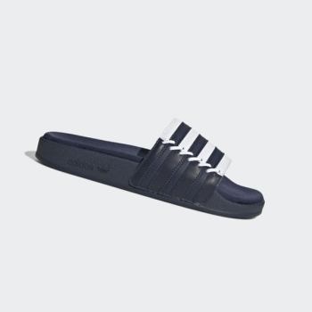 Chanclas Adidas adilette Mujer Chile Azules - LWBCSF081