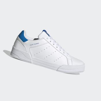 Zapatillas Adidas Court Tourino Mujer Chile Blancas - CQXJPB309