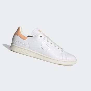 Zapatillas Adidas Disney Miss Piggy and Kermit Stan Smith Mujer Chile Blancas - ACJVOH531