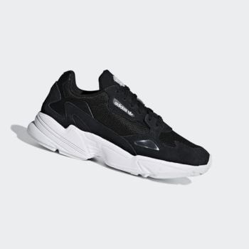 Zapatillas Adidas Falcon Mujer Chile Negras - YGBPWD817