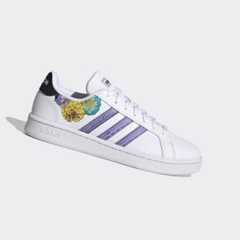 Zapatillas Adidas Grand Court Base Mujer Chile Blancas - BSPRWL832