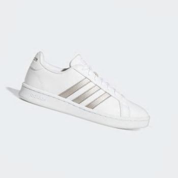 Zapatillas Adidas Grand Court Mujer Chile Blancas - LRCFKT079