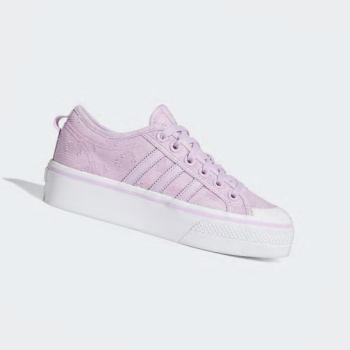 Zapatillas Adidas Nizza Plataforma Mujer Chile Moradas - XSKFIQ241