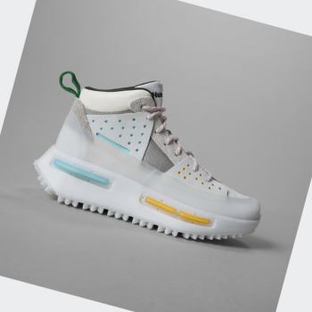 Zapatillas Adidas Pharrell Williams Hu NMD S1 Ryat Mujer Chile Blancas - UDYSKX032