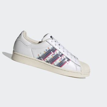 Zapatillas Adidas Superstar Mujer Chile Blancas - DGVLHR298