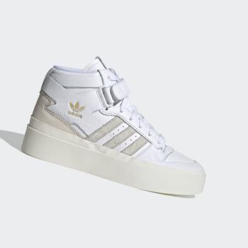 Zapatillas Baloncesto Adidas Forum Bonega Mid Mujer Chile Blancas - KIROCX123