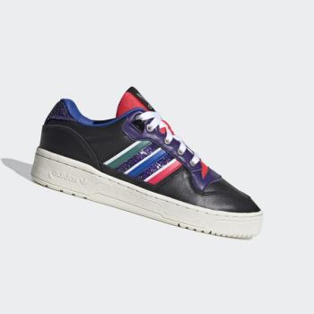 Zapatillas Baloncesto Adidas Rivalry Low Mujer Chile Negras - JZBMXN842