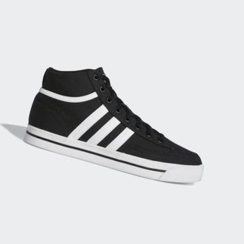 Zapatillas Skate Adidas Retrovulc Mid Lona Hombre Chile Negras - YZOFAV684