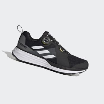 Zapatillas Trail Running Adidas Terrex Two BOA Hombre Chile Negras - LESZMK627