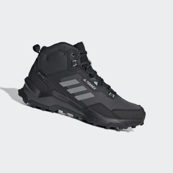 Zapatillas Trekking Adidas Terrex AX4 Mid GORE-TEX Mujer Chile Negras - FXWJQY796