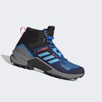 Zapatillas Trekking Adidas Terrex Swift R3 Mid GORE-TEX Hombre Chile Azules - PKZQAU627